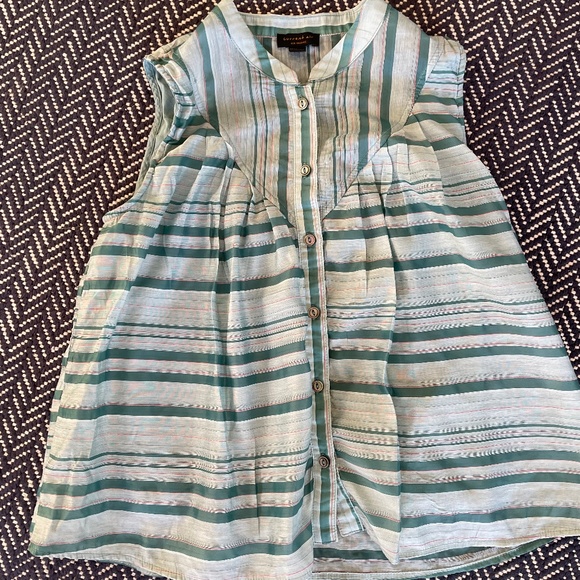 Anthropologie Current Air Sleeveless Top Small S - Picture 2 of 4